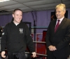 Northern Ireland First Minister Peter Robinson meets ProKick fighter and Kid's instructor Gary Fullerton.