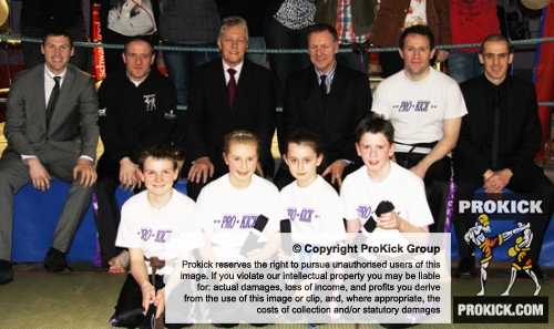 Billy Murray along with his ProKick team meet Northern Ireland First Minister Peter Robinson.