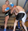 Holland's heavyweight Glenn Coen lands some nice kicks to ProKick's Paul Best