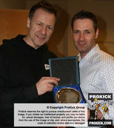 ProKick Kickboxing Instructor of the Year - Eddie Salmon with ProKick's head coach Billy Murray