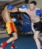 ProKick fighter Johnny Smith in title fight action at the event in Nicosia, Cyprus on 9th March 2012.