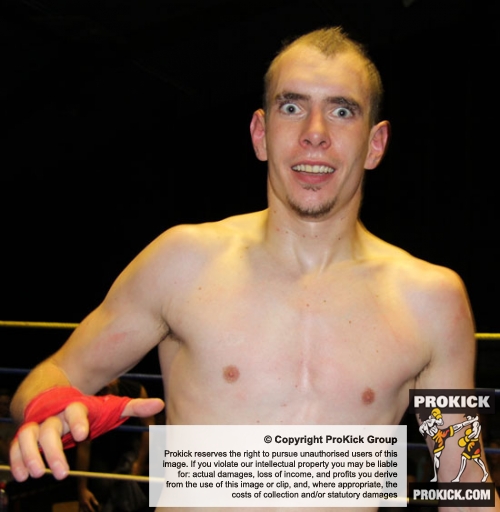 ProKick fighter Davy Foster's Swiss opponent Julien Aeschilmann