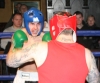 ProKick's Karl McBlain charges foward, taking the fight to opponent Johnny McCabe during their boxing fight in Kilkenny