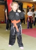 ProKick junior orange belt Kirsty Foster working hard for her green belt grading.