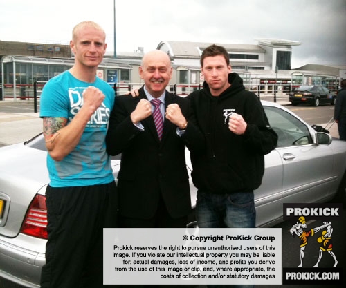 The ProKick team being greeted by Glen the Limo driver