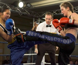 Lydia Braniff (Right) in action
