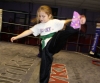 Morgan Buchanan, one of ProKick's junior shadow boxing champions of the Christmas competition day