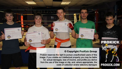 New ProKick Green Belts posing happily after a hard grading day at ProKick HQ