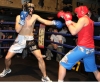 ProKick's Peter Rusk lands a hard left hook during his first boxing fight in Kilkenny