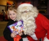 Junior ProKick member Chloe Hagan says thank you to Santa Claus for her selection box