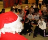 Santa Claus gives congratulates the mass of junior ProKick members who all turned up for the last kids class of 2011
