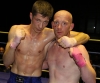 ProKick fighter Stuart Jess poses for a friendly shot with worthy adversary Loic Jeannin