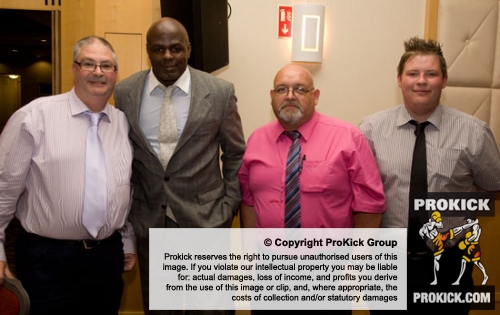 It was the Red Cross crew who met with K1 King Mr perfect Ernesto Hoost