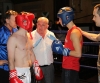 ProKick's Tom McKee listening in to the referees instructions before his Kilkenny boxing fight