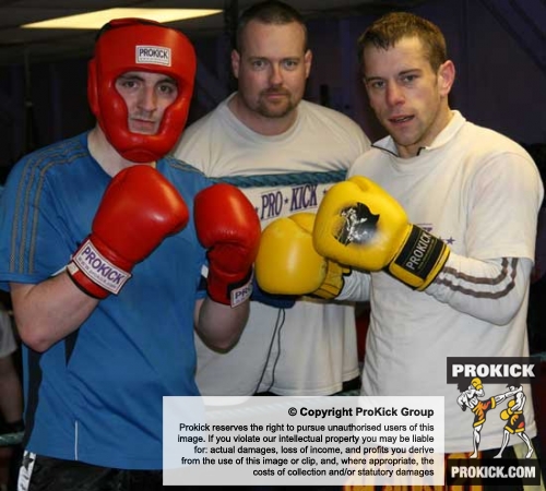 Michael Fear-non was in the ring for sparring at the ProKick gym