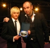 Up-n-Coming ProKick kickboxing Fighter for 2007 - Mark Bird 17 years old with host and BBC’s TV favourite Joe Lindsay