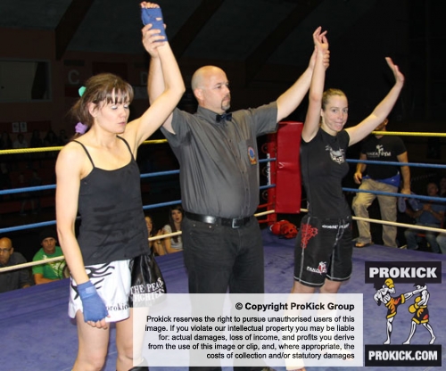 ProKick's Ursula Agnew draws against Swiss opponent Marie-Pierre Limeanstett