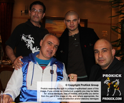 The Cypriot WKN Officials with President Mr Stefane Cabrera before the event in Nicosia, Cyprus on 9th March 2012.