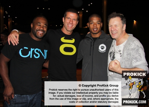 At It's Showtime - Glory No.58 -L-R  Rashad Evans, Henry Hooft, Tyrone Spong and Billy Murray