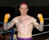 ProKick fighter Gary Fullerton celebrates his well deserved victory