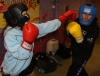 ProKick members Amy Filer and Alex McGreevy sparring on the second week of ProKick HQ's level 1 sparring course.