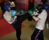 ProKick fighters Anne Gallagher and Johnny Smith sparring on the fourth week of ProKick HQ's level 1 sparring course.