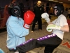 ProKick members Amy Filer and Anna Mallon sparring on the final week of ProKick HQ's level 1 sparring course.