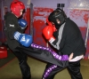 ProKick junior members/fighters Bailie McClinton and Matthew McAlees sparring on the fourth week of ProKick HQ's level 1 sparring course.