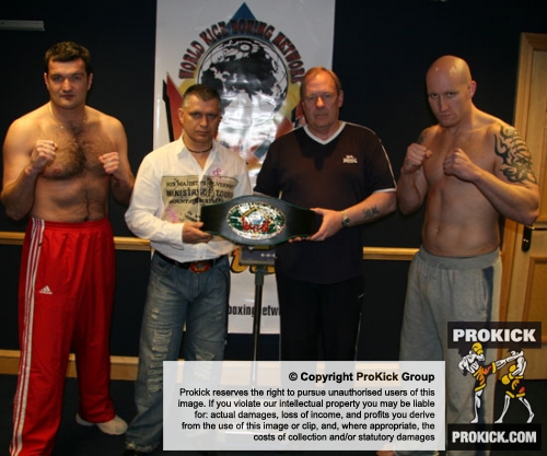 WKN Super Heavyweight amateur world Full-Contact Title will be contested by Steve Bonner (Scotland) and Puchack Jacek ( Poland)