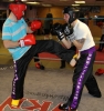 ProKick member Chris Hand sparring on the fourth week of ProKick HQ's level 1 sparring course.