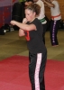 ProKick member Christine Miller giving it her all at the ProKick HQ Adult Grading