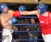 ProKick's Pawel Stemerowicz takes a hard right hand counter his first boxing fight in Kilkenny