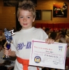 One of the ProKick Junior trophy winners David Hagan at the monthly ProKick Kids Fun Day