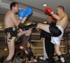 ProKick Gym's Davy Foster in action Vs David Corigliano from France.