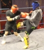 ProKick members David Malcolm and Marc Gillespie sparring on the final evening of ProKick HQ's Level 2 Sparring Class.