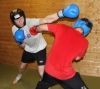 ProKick members Darren McMullan and Paul Curry sparring on the fourth week of ProKick HQ's level 1 sparring course.