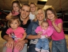 ProKick fighter Davy Foster with wife Joanne and their five girls