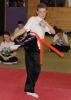 ProKick junior Orange Belt George Eyre working hard for his junior Green belt grading.