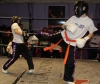 ProKick junior members George Eyre and Jamie Phillips sparring