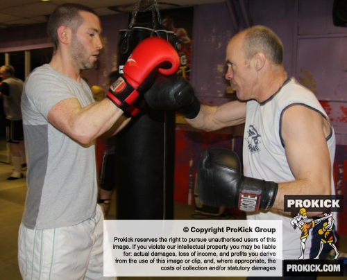 ProKick Head Coach Billy Murray's 'younger' brother John doing some light sparring