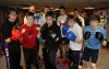 Prokick fighters with  their sparring partners at last night's sponsored 'spar-a-thon'.