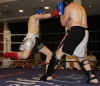 ProKick fighter Johnny Smith lands a solid right hand on Joe Harte from Waterford