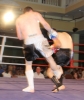 Johnny Smith in action against Daryl Orr from Donegal Black Dragon
