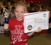 One of the ProKick Junior trophy winners Joseph McWilliams at the monthly ProKick Kids Fun Day