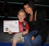 One of ProKick's old members and junior Black Belt Karen Millar with son Joseph