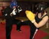 ProKick members Karen Millar and Gerard Lavelle sparring on the third week of ProKick HQ's level 2 sparring course.