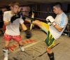Karl McBlain Lands High Front Kick
