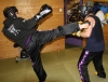 ProKick members Lee Morrison and David Filer sparring on the second week of ProKick HQ's level 1 sparring course.