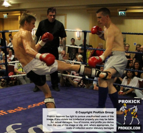 Mark Bird in action against Charlie Ward from Black Dragon Galway