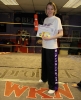 ProKick new Orange Belt, Sharon Quinn. Sharonwas just one of almost 50 ProKick members who passed their grading on Sunday.